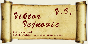 Viktor Vejnović vizit kartica